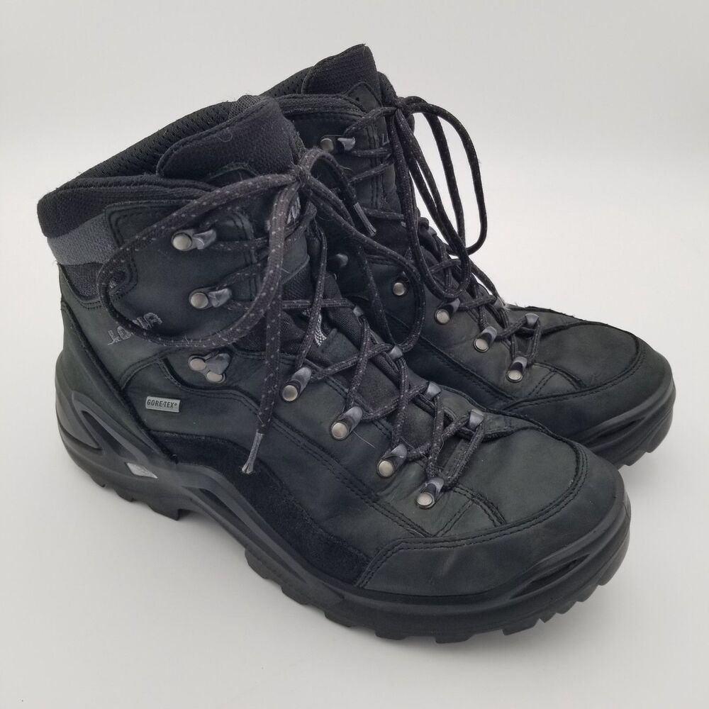 Lowa Renegade GTX Mid Hiking Boot Black Men's Size 11 Waterproof Vibram Gore-Tex